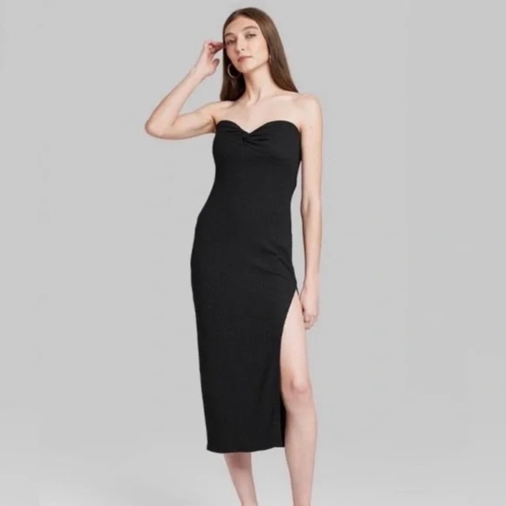 Wild Fable Black Strapless Dress